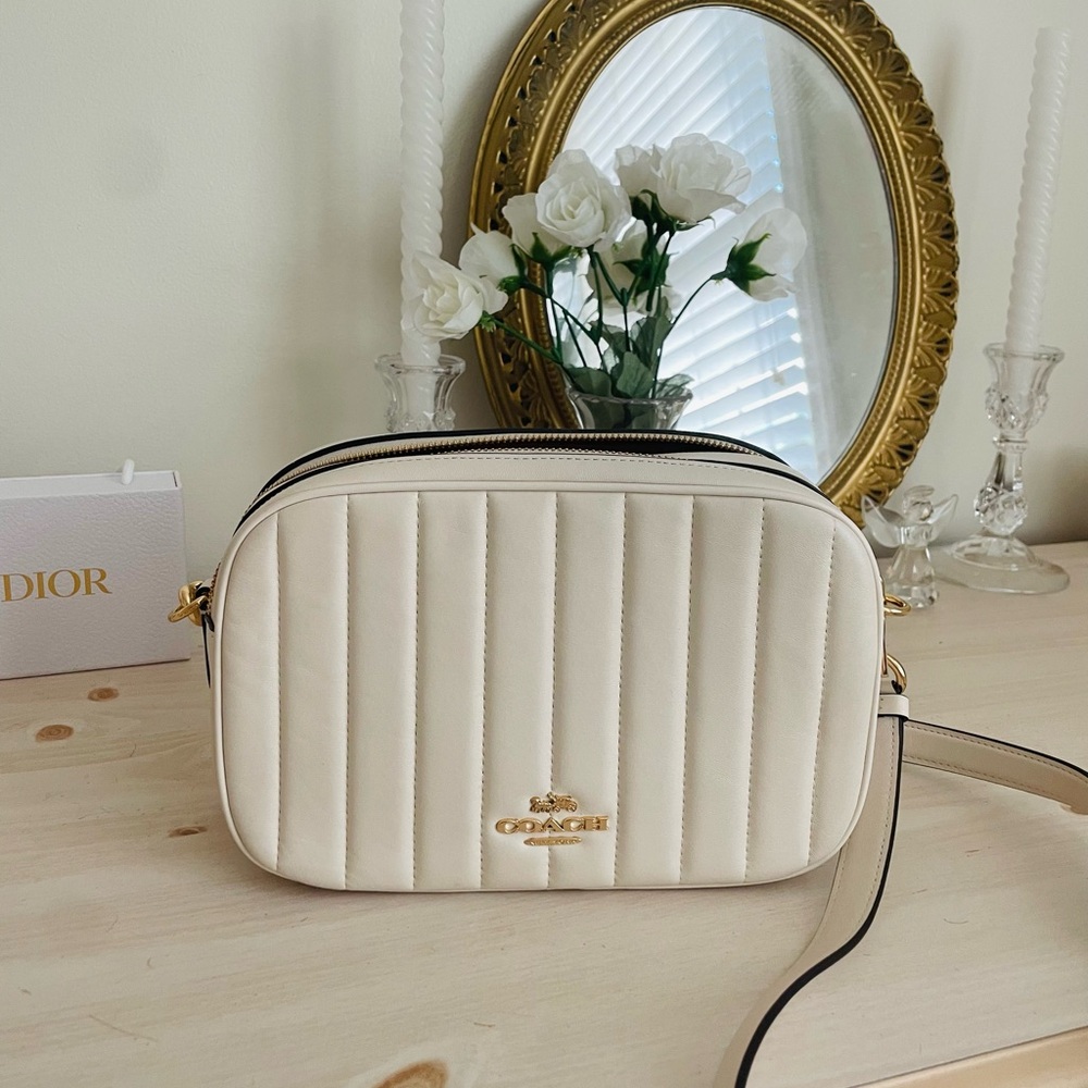 Coach Ivory Quilted Crossbody